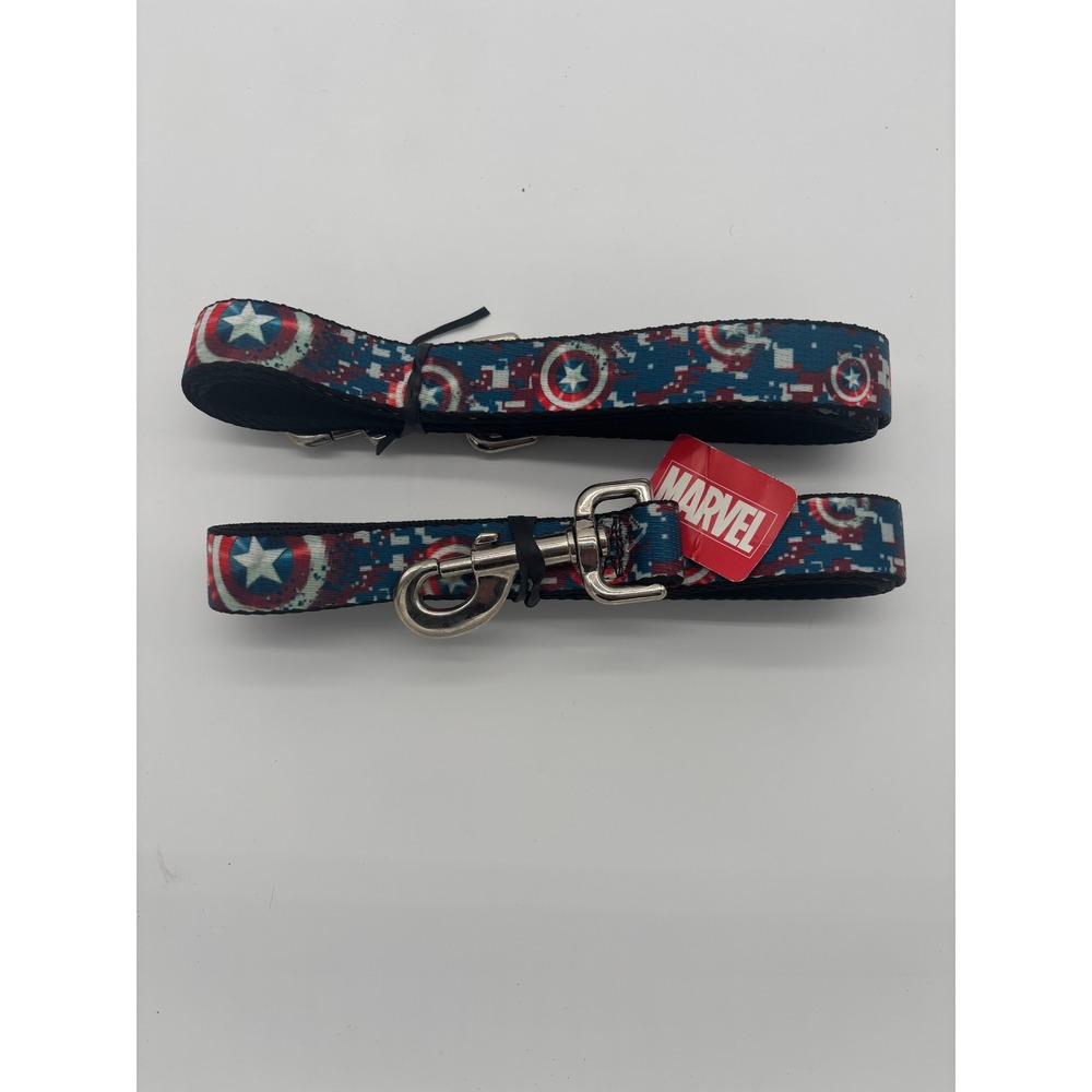 Marvel Captain America Shield Dog Leash‎ Patterned Superhero Comic Pet